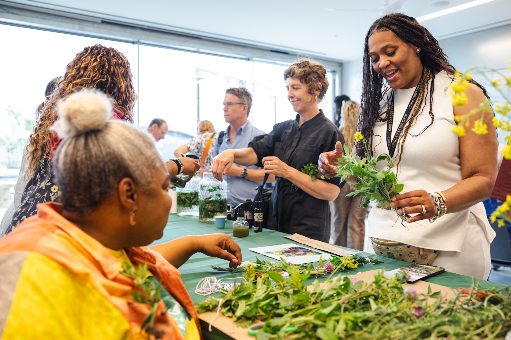 The teaching kitchen garden at the Obama Presidential Center